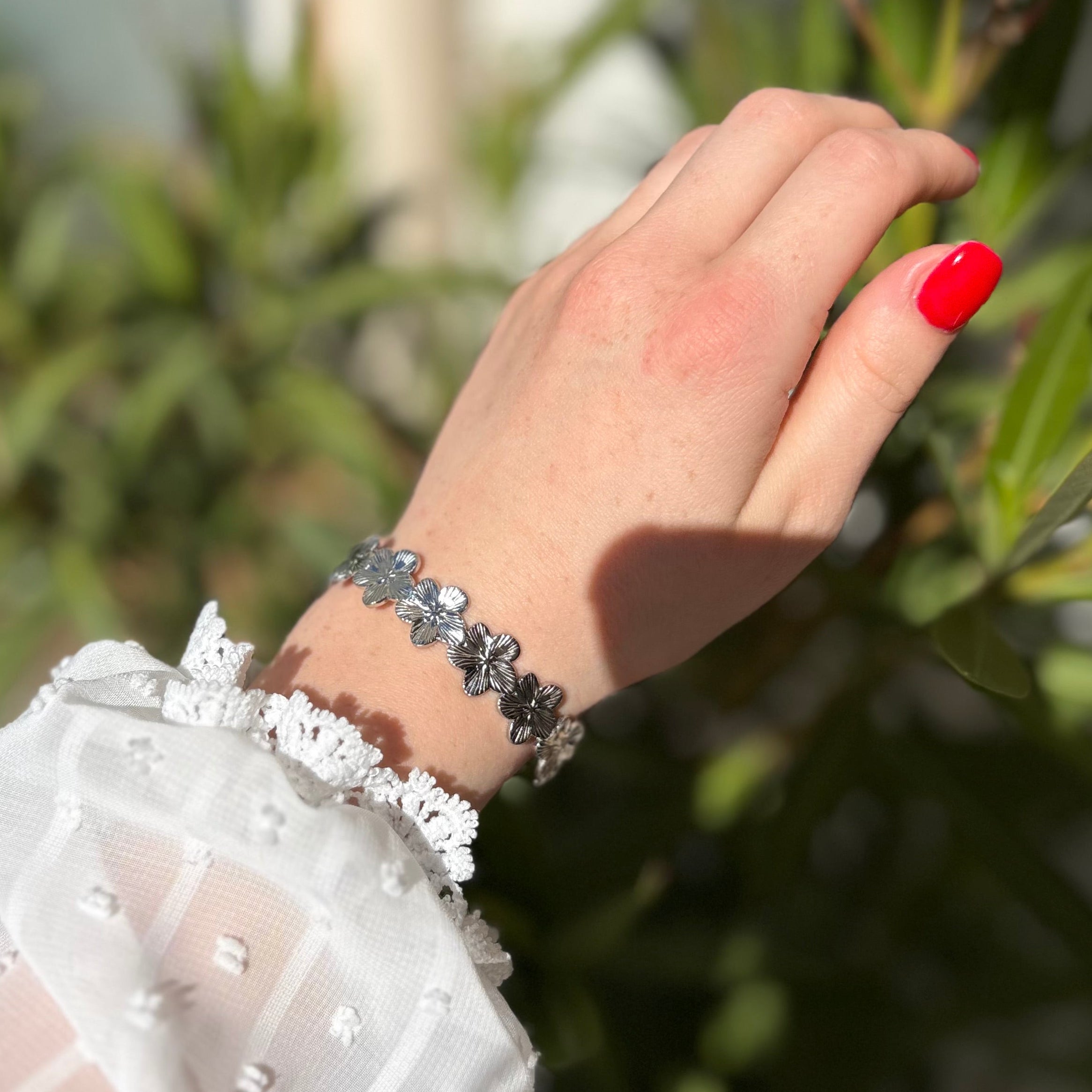 Bracelet Flora argent