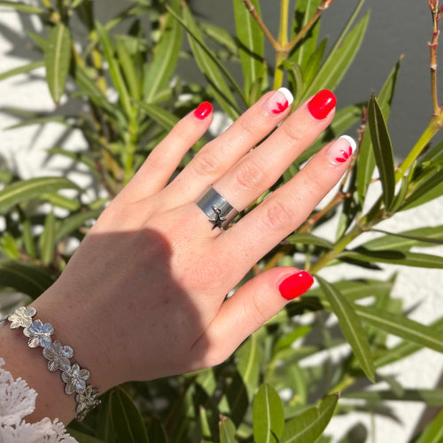 Bague étoile argent