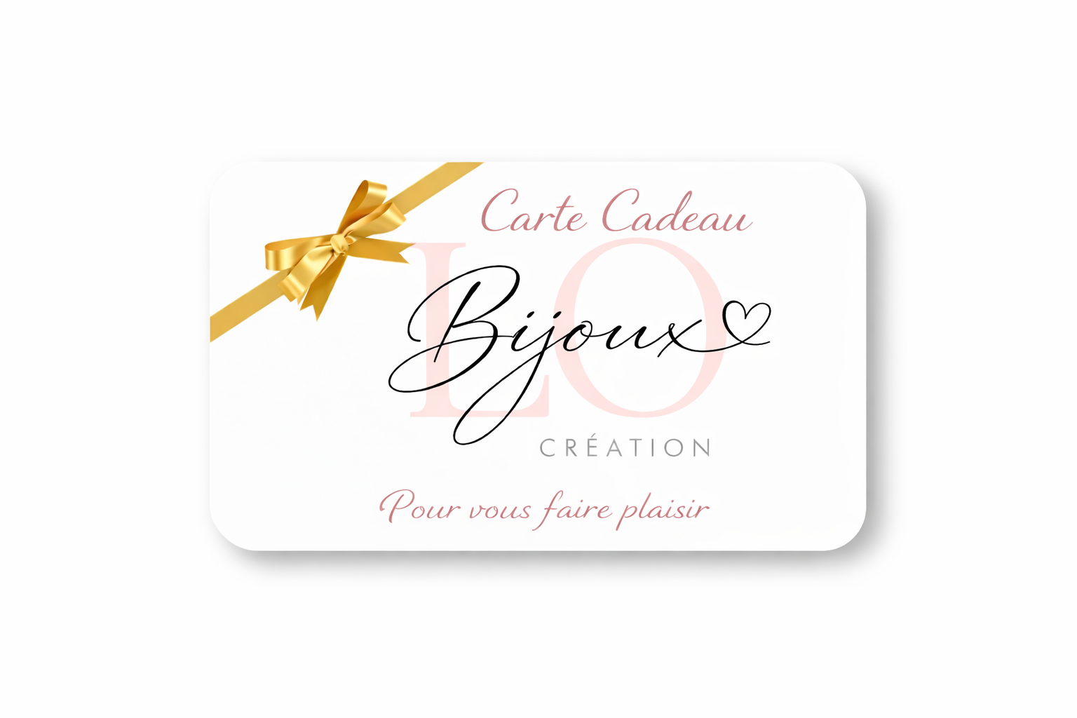 Carte cadeau LO Bijoux 🩷
