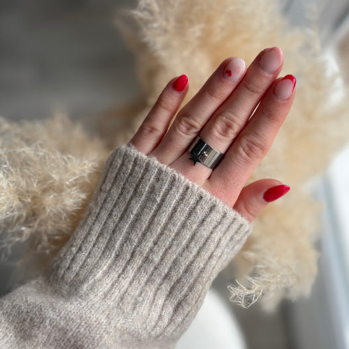 Bague étoile argent