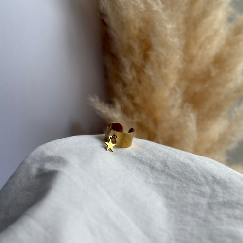 Bague étoile doré