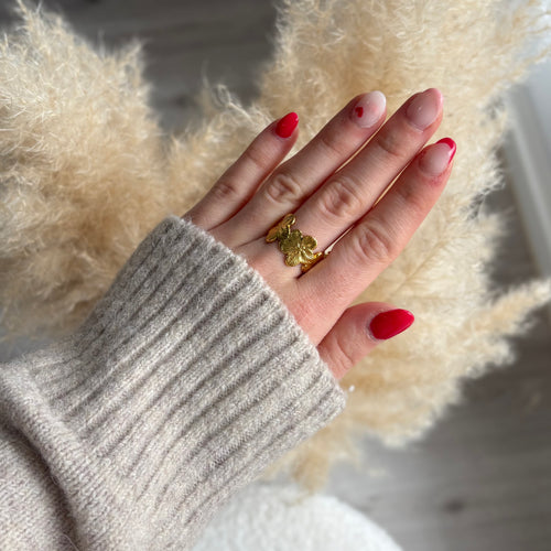 Bague Flora doré