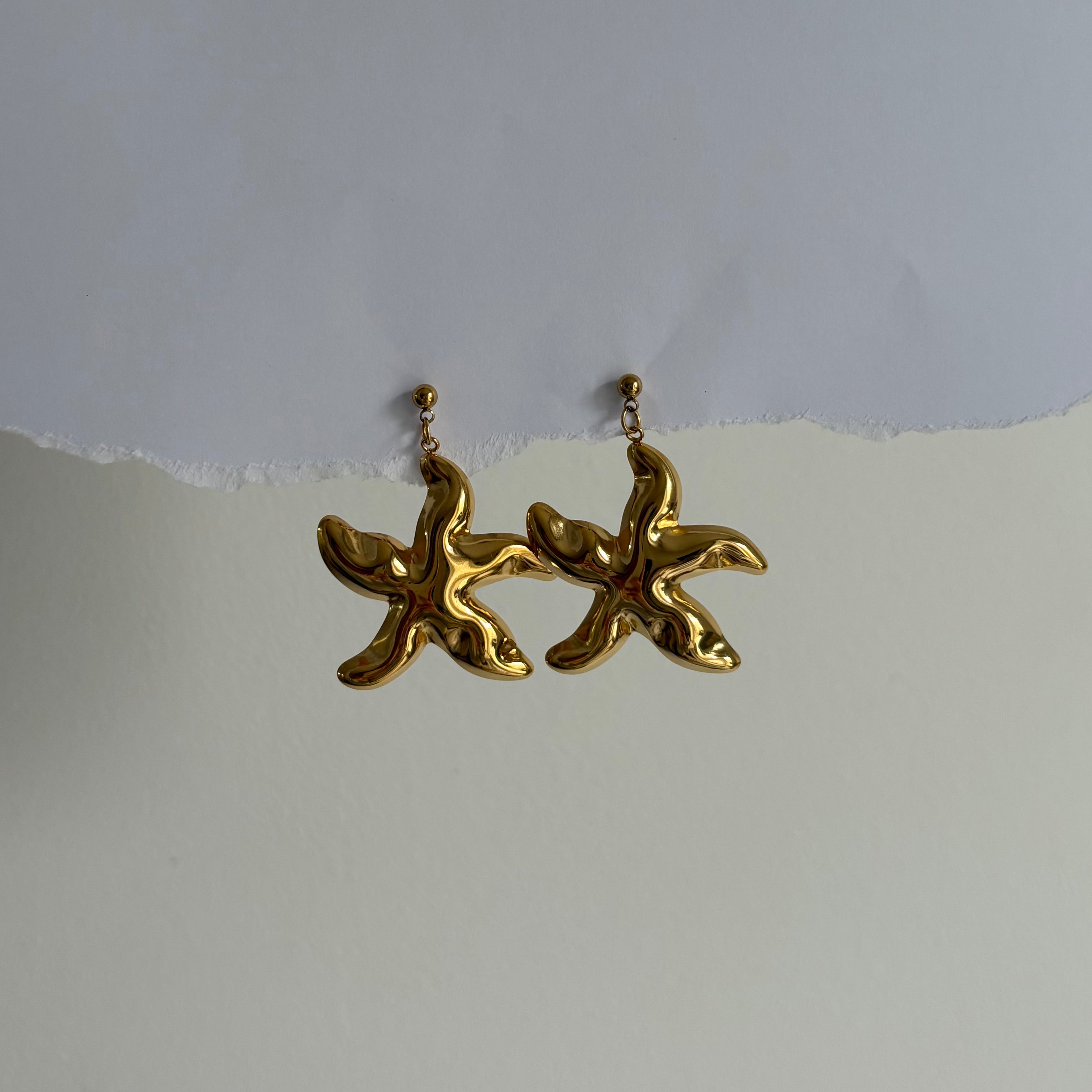 Boucle d'oreilles étoile de mer
